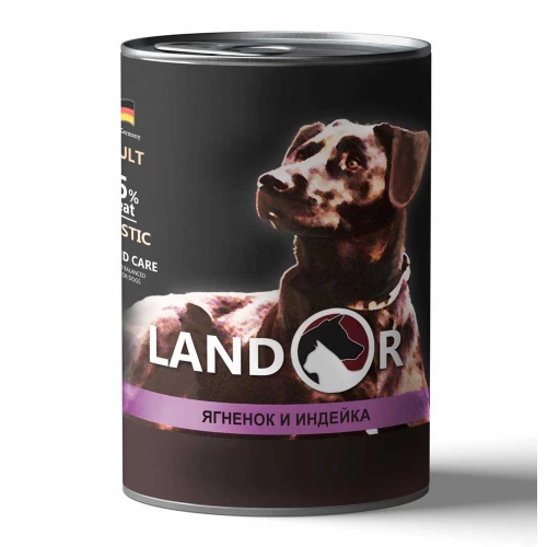 Landor Dog All Breed - консерви Ландор з ягням та індичкою для собак всіх порід