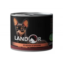 Landor Dog Small Breed - консервы Ландор с ягненком и кроликом для собак мелких пород