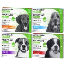 Merial FrontLine Combo - защита от блох и клещей Мериал Фронтлайн Комбо, капли на холку для собак