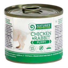 Natures Protection Puppy Chicken Rabbit - консервы Нейчерс Протекшн с курицей и кроликом для щенков