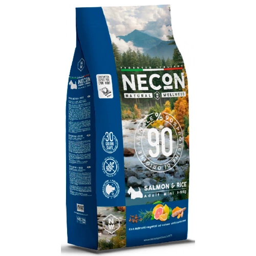 Necon NW Dog Mini Salmon and Rice - корм Некон з лососем та рисом для собак дрібних порід