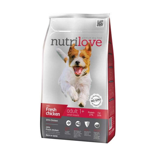 Nutrilove Adult Small - корм Нутрілав з куркою та рисом для собак дрібних порід