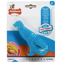 Nylabone Puppy Chew Dinosaur - игрушка жевательная Нилабон Динозавр со вкусом курицы для щенков