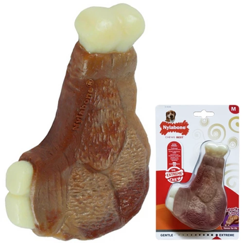 Nylabone Extreme Chew Pork Chop - іграшка жувальна Нілабон Свиняча відбивна для собак