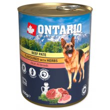 Ontario Dog Beef Pate with Herbs - консервы Онтарио с говядиной и травами для собак