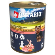 Ontario Dog Lamb Pate with Sea Buckthorn - консервы Онтарио с ягненком и облепихой для собак