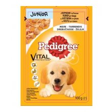 Pedigree Junior - консервы Педигри с курицей и рисом в желе для щенков