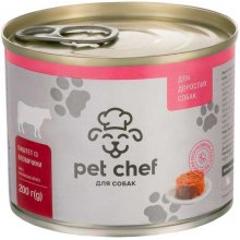 Pet Chef - консервы Пет Шеф мясной паштет из говядины для взрослых собак