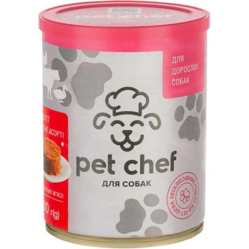 Pet Chef - консерви Пет Шеф паштет м'ясне асорті для дорослих собак