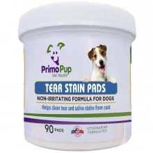 PrimoPup Tear Stain Pads - серветки Прімо Пап для видалення плям від сліз і слини у собак
