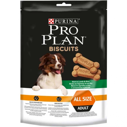 Purina Pro Plan Biscuits Adult All Size - печенье Пурина Про План с ягненком и рисом для собак
