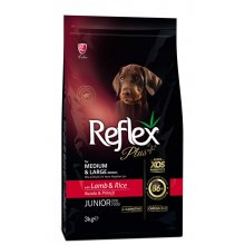 Reflex Plus Junior - сухий корм Рефлекс Плюс з ягням та рисом для цуценят середніх та великих порід