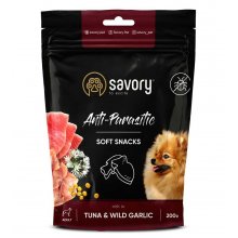 Savory Dog Soft Snacks - мягкие лакомства Сейвори с тунцом и диким чесноком для собак