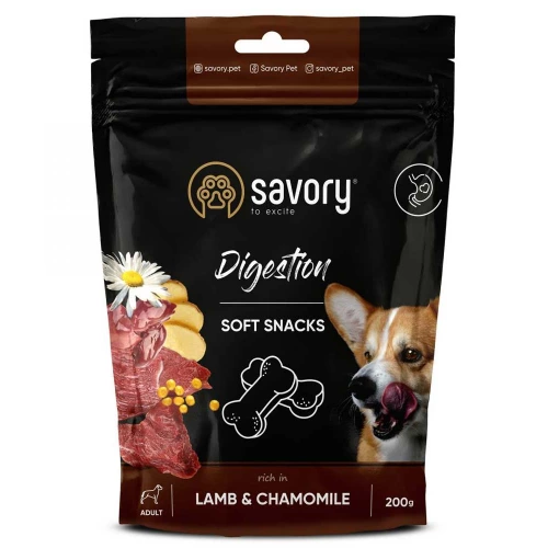 Savory Dog Soft Snacks - мягкие лакомства Сейвори с ягненком и ромашкой для собак