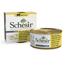 Schesir Chicken PIneapple - консерви Шезір курка з ананасом для собак
