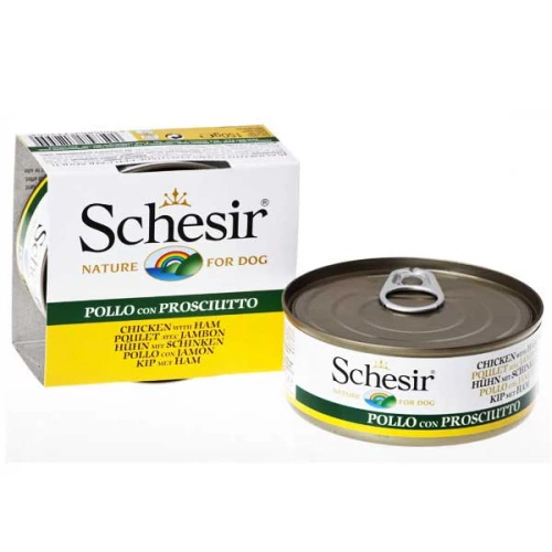 Schesir Chicken Ham - консерви Шезір з куркою, шинкою та рисом для собак