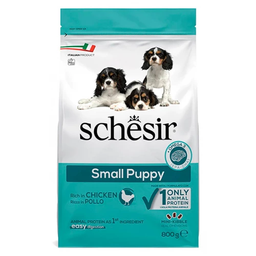 Schesir Dog Small Puppy - сухой корм Шезир с курицей для щенков мелких пород
