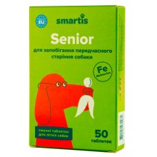 Smartis Senior - мультивитамины Смартис для предотвращения преждевременного старения собак