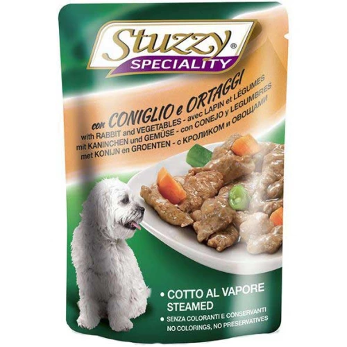 Stuzzy Speciality Dog - консерви Штазі з кроликом і овочами в соусі для собак