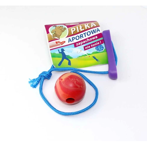 Sum-Plast Aportowa- мяч с веревкой для собак Сам-Пласт