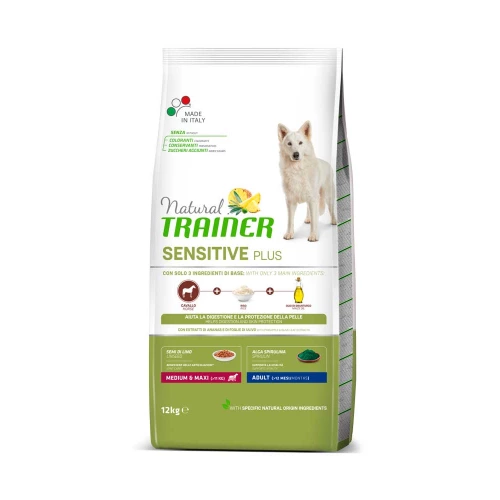 Trainer Natural Sensitive Plus Adult Medium/Maxi Horse - корм Трейнер для средних и крупных собак