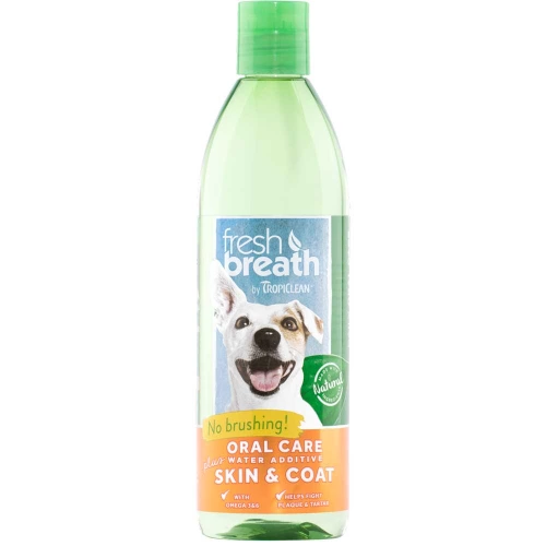 TropiClean Fresh Breath - добавка в воду Тропиклин Уход за кожей и шерстью для собак