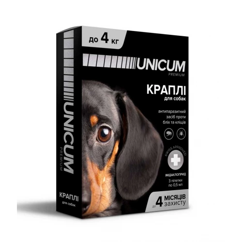Unicum - краплі від бліх, кліщів і вошей Унікум для собак