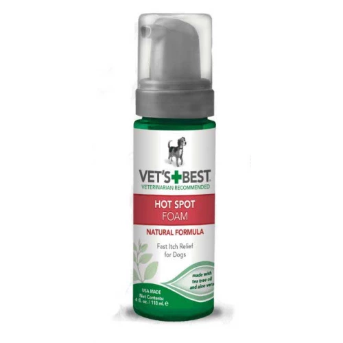 Vets Best Hot Spot Foam - пена Вэт Бест для устранения раздражений и зуда для собак