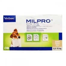 Virbac Milpro - таблетки від глистів Мільпро для собак