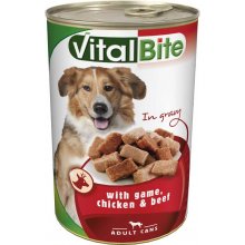 VitalBite - консерви ВіталБайт з дичиною, куркою і яловичиною для собак