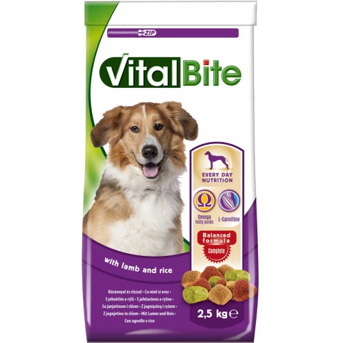 VitalBite - корм ВіталБайт з ягням і рисом для собак