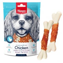 Wanpy Chicken Jerky Calcium Bone - ласощі Ванпі кістка з в'яленою куркою і кальцієм для собак