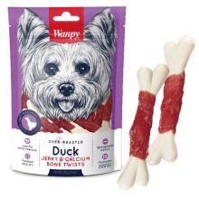 Wanpy Duck Jerky Calcium Bone Twists - ласощі Ванпі кістка з в'яленою качкою і кальцієм для собак
