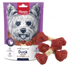 Wanpy Duck Jerky Dumbbells - ласощі Ванпі кістка-гантель з в'яленою качкою для собак