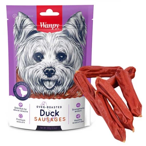 Wanpy Duck Sausages - лакомство Ванпи сосиски с уткой для собак