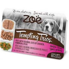 Zoe Tempting Trions - паштет Зои из лосося с кусочками курицы, тыквы и гороха для собак