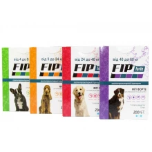 Zoovet Fip Forte - краплі Фіп Форте від бліх та кліщів для собак