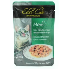 Edel Cat - паучи Эдель, нежные кусочки в соусе, с уткой и кроликом