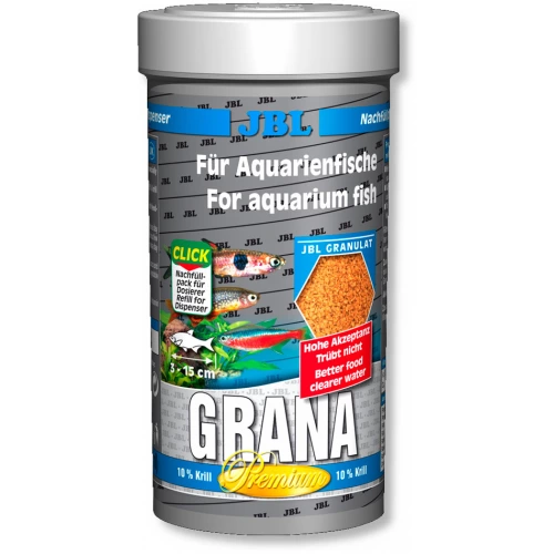 JBL Grana - основной премиум корм Джей Би Эл в гранулах для мелкой рыбы