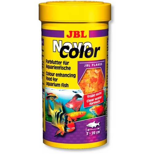 JBL NovoColor - корм Джей Би Эл в виде хлопьев для обеспечения и поддержания яркого окраса рыб