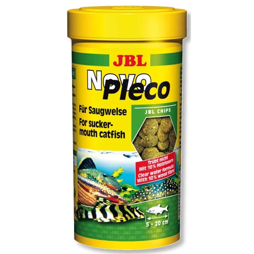 JBL NovoPleco - основний корм Джей Бі Ес у вигляді чіпсів для невеликих і середніх кольчужних сомів