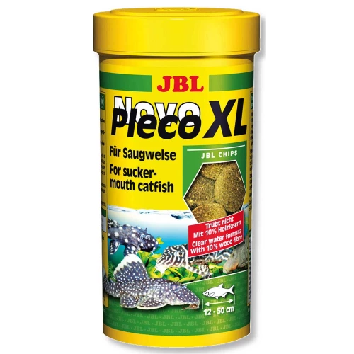 JBL NovoPleco XL - основний корм Джей Бі Ес у вигляді чіпсів для великих кольчужних сомів