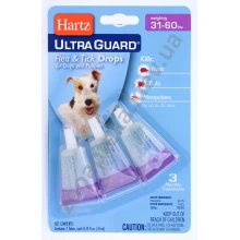 Hartz Ultra Guard - краплі від бліх, кліщів і комарів Хартц 3 в 1 для собак та цуценят від 14 до 27 кг