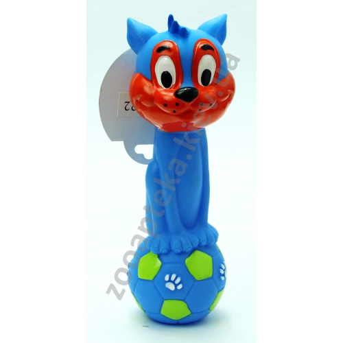 Pet Impex - гантель гумова Пет Імпекс з котячою головою для собак
