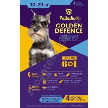 Palladium Golden Defence - капли Палладиум от паразитов для собак средних пород