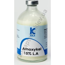 Kela Amoxykel 15% L. A. - суспензія для ін'єкцій Кела Амоксикел 15 % тривалої дії
