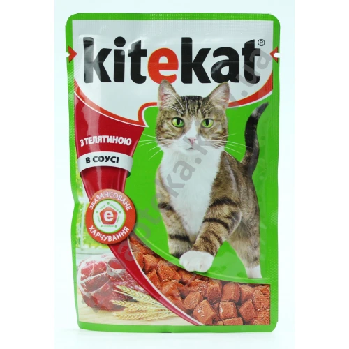 Kitekat - консервы Китекет с телятиной в соусе