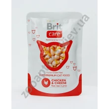 Brit Care - корм Брит с курицей и сыром в соусе для кошек