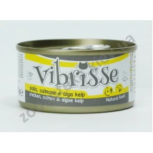 Vibrisse - консервы Вибриссе курица, лосось и водоросли для кошек