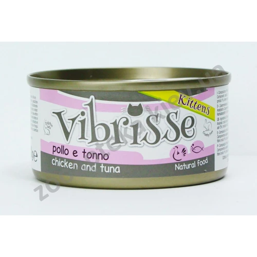 Vibrisse Kittens - консервы Вибриссе курица и тунец для котят